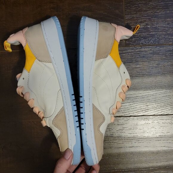 NEW ONCEPT Phoenix Sneaker Womens 8 Electric Sand Pink Tan Blue Leather - Picture 6 of 9